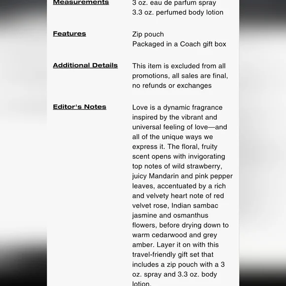 Coach Love Eau De Parfum 3 Piece Pouch Set - Picture 7 of 9